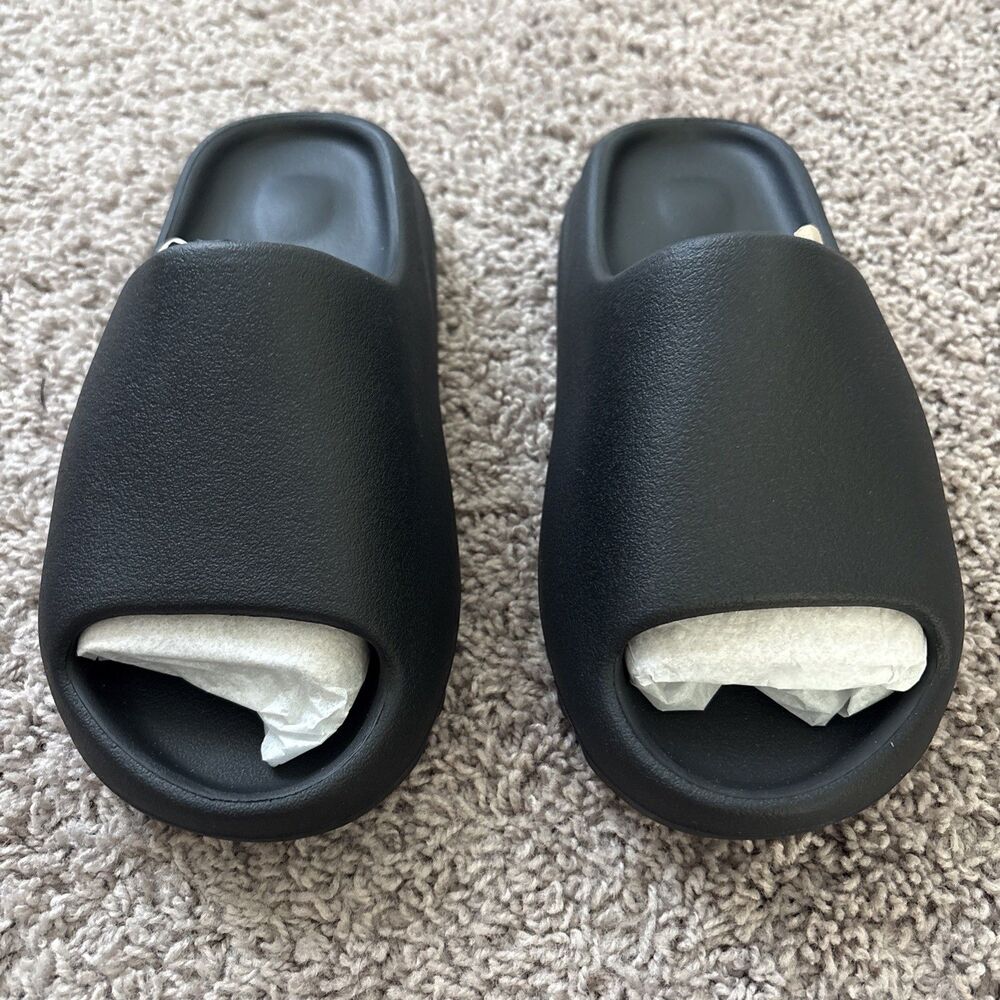 Yeezy Slides YS-01 Black Size 7 Non-Adidas YZY Brand New w/ Bag Authentic
